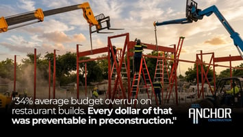 Restaurant construction preconstruction management Texas multi-site program Anchor Construction