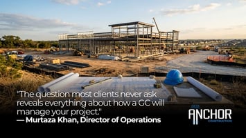 Retail construction management Texas 2026 general contractor pre-construction planning Anchor Construction