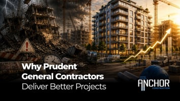 developer and prudent general contractor reviewing commercial construction project plans on site.