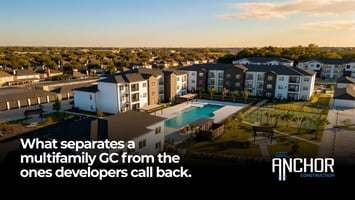 Top multifamily general contractors Texas apartment construction Anchor Construction Houston