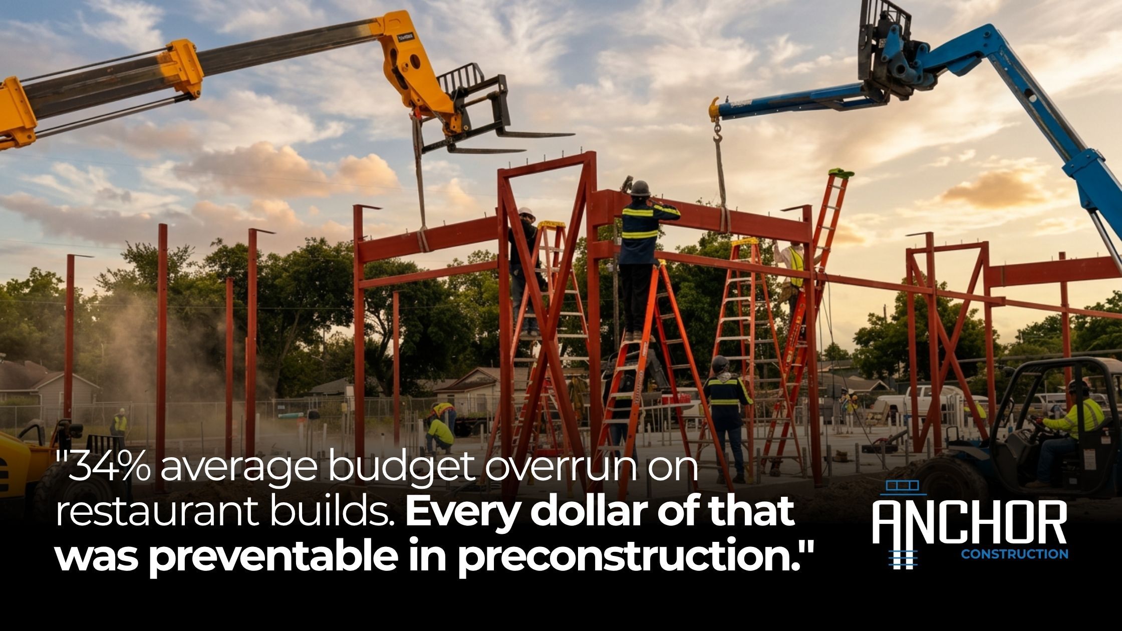 Restaurant construction preconstruction management Texas multi-site program Anchor Construction